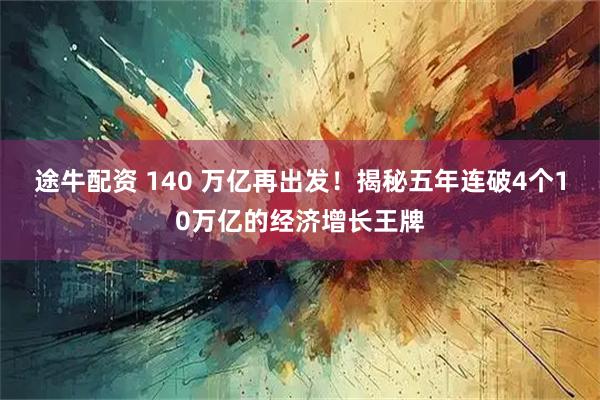 途牛配资 140 万亿再出发！揭秘五年连破4个10万亿的经济增长王牌
